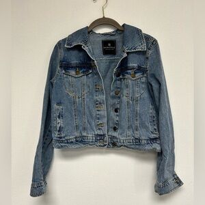 Bagatelle Cropped Denim Blue Jean Jacket Womens size Small​